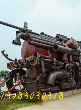 大型落地蒸汽复古火车定做铁艺动物模型展览道具餐厅车厢道具摆件