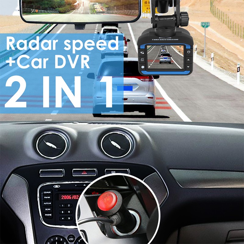 极速HD 1280p 2 In 1 Car DVR Dashboard Camera 140 Wide Angle - 图3