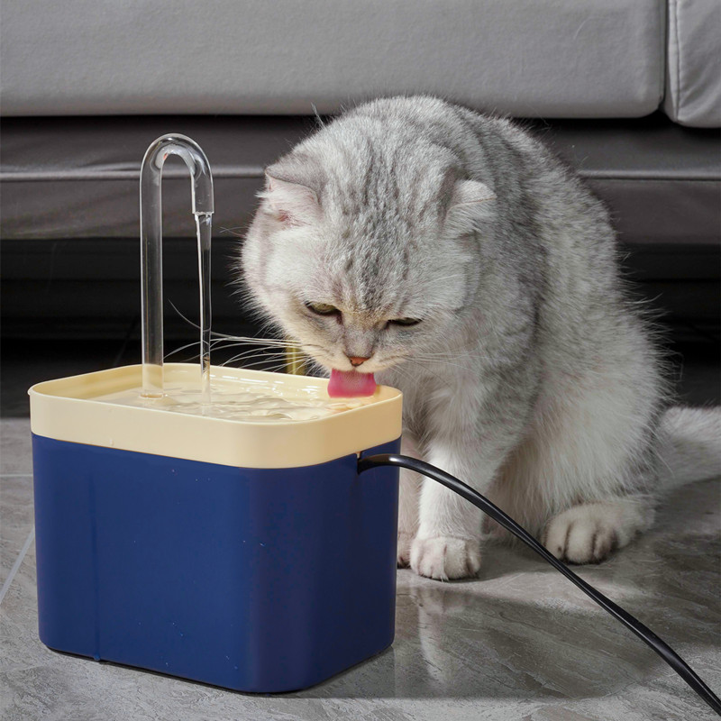 花螗季猫咪饮水机自动循环流动带过滤饮水器不湿嘴喝水器狗狗水盆 - 图1