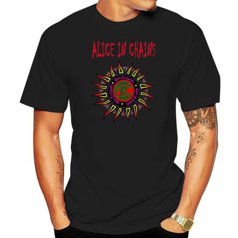 推荐Men Crew Neck Tops Fashion Y2k Tshirt Alice In Chains Su