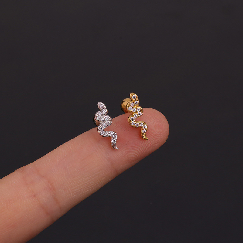 推荐1PC Stainless Steel Tragus Piercing Ear Stud Earring for-图2