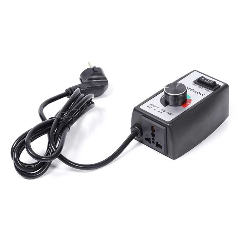 新品Universal EU Plug 230V 8A Stepless Motor Speed Controlle-图3