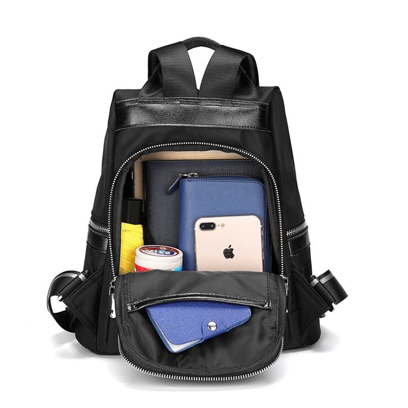 防盗双肩包女防水牛津帆布大容量韩版休闲女士旅行包流苏装饰背包,淘宝优惠券,粉丝福利购,淘宝优惠卷