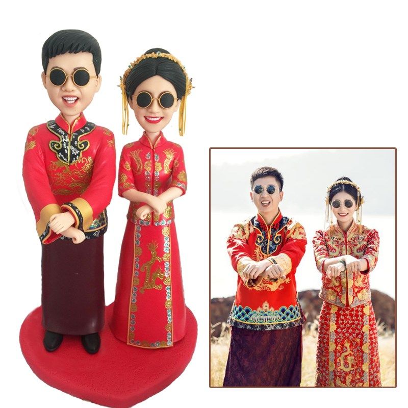 泥人真人照片定制情侣diy公仔蜡像软陶玩偶人偶泥塑结婚礼物摆件,淘宝优惠券,粉丝福利购,淘宝优惠卷