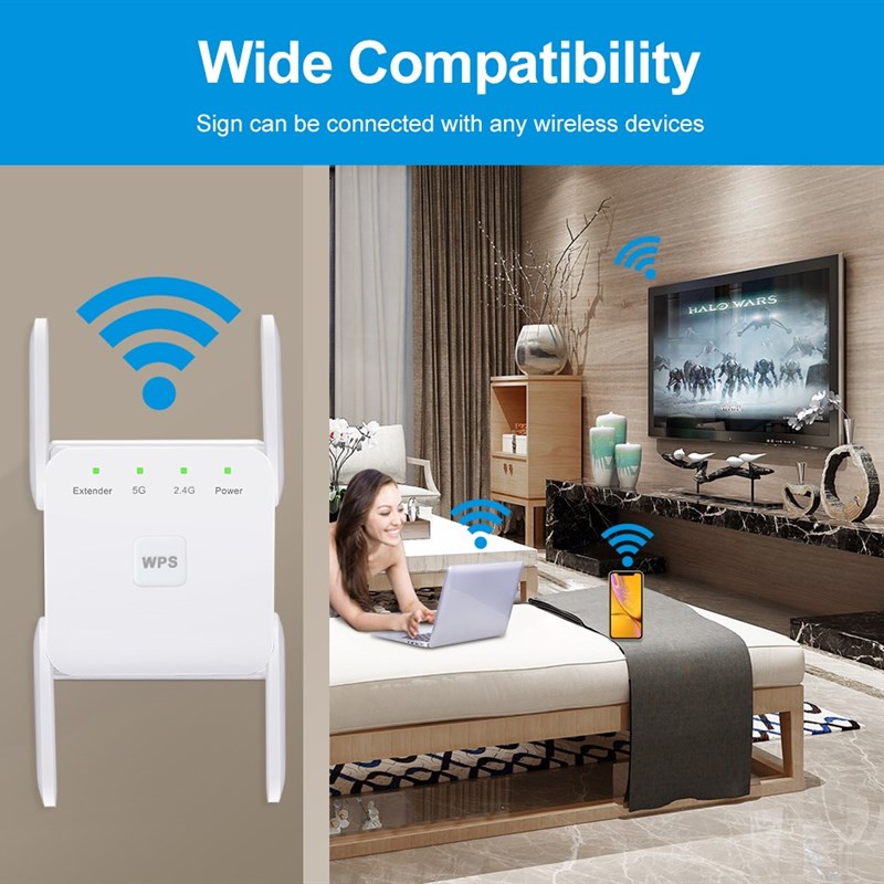 5 Ghz WiFi Repeater Wireless Wifi Extender 1200Mbps Wi-Fi Am - 图2