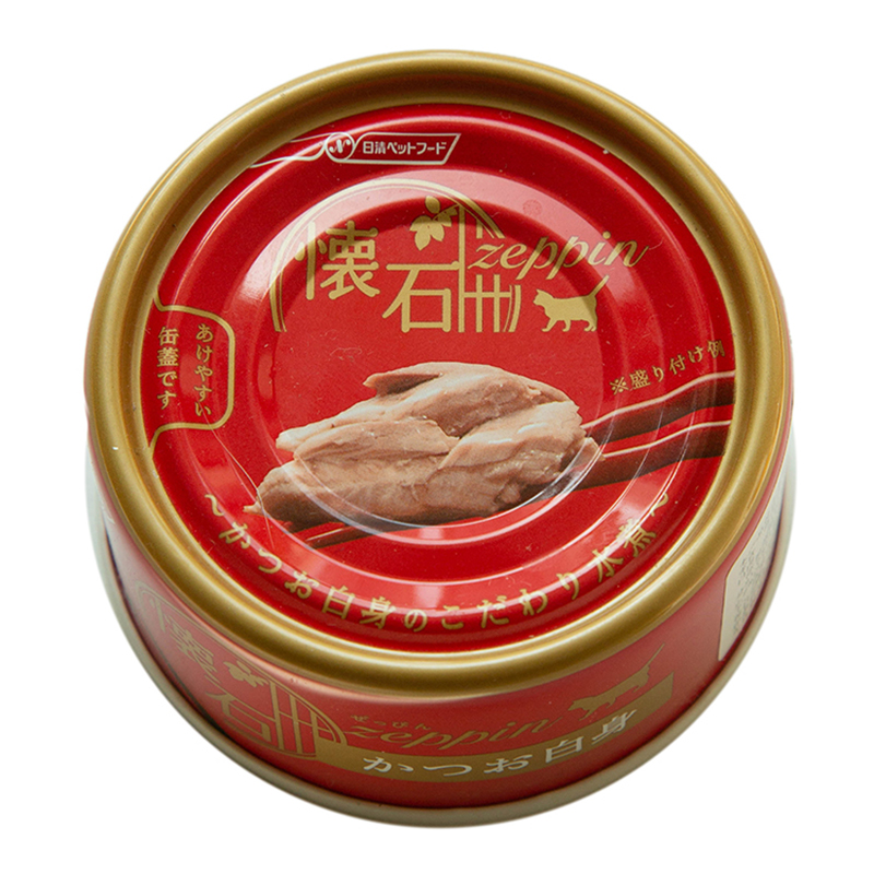 渐霏怀石猫罐头绝品Zeppin多汁鲣鱼纯肉补水汤罐湿粮零食 80g*6-图2