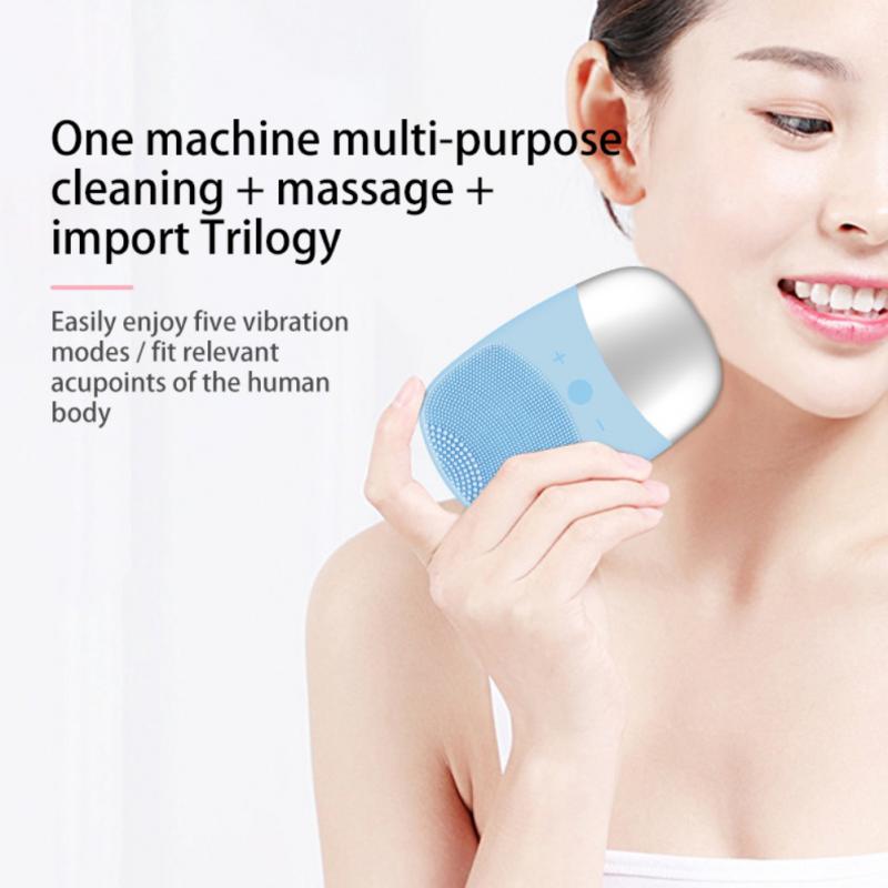 1Pcs ElSctrlc eiiicqa Gel Cleanser Ultrasonic Face Cleanser - 图0