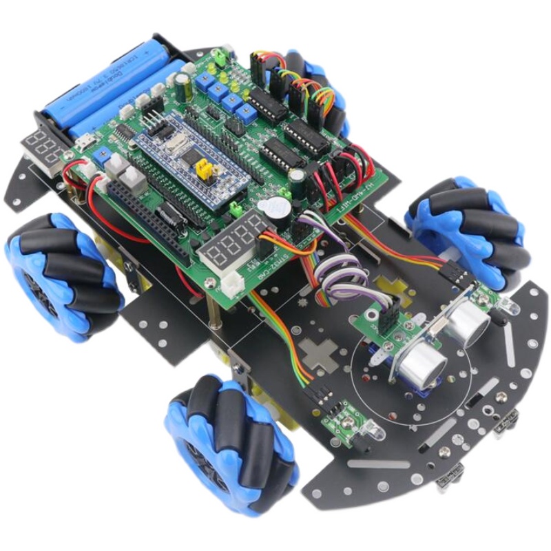 STM32智能小车F103C8T6麦克纳姆轮全向轮循迹避障wifi灭火机器人 - 图3