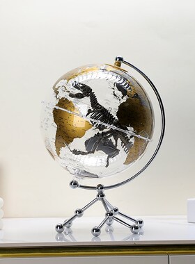 高颜值透明发光地球仪3d立体悬浮电视柜酒柜桌面摆件办公室装饰品
