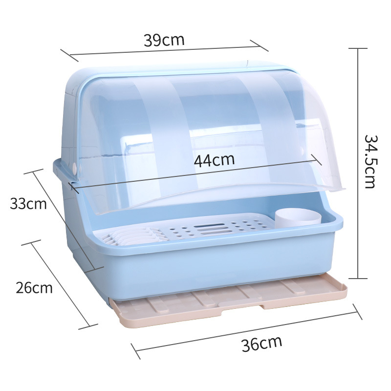 新厨房置物架装碗筷收纳盒放碗箱E碗碟各种家用神器沥水碗架台 - 图0