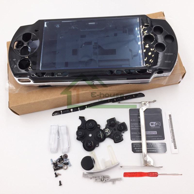 推荐For Sony PSP2000 PSP 2000 Black Color Full Housing Case