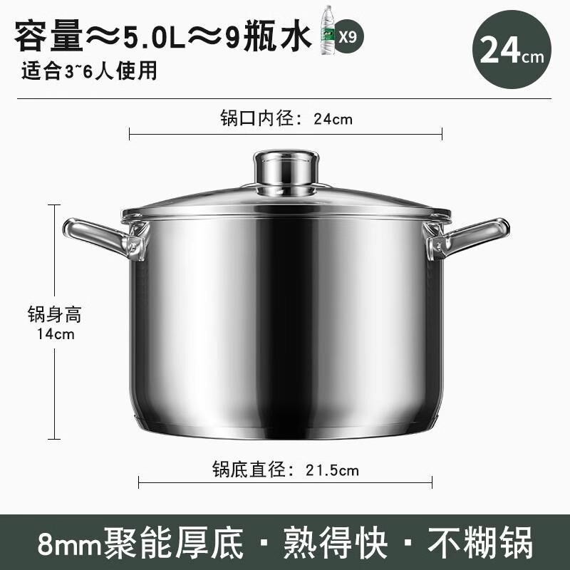 新品不锈钢桶圆桶304商用汤桶卤桶油桶炖锅大容量加厚家用汤锅,淘宝优惠券,粉丝福利购,淘宝优惠卷