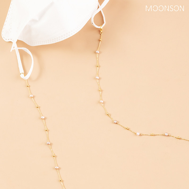 天然珍珠眼镜链 梦幻香芋紫墨镜挂绳 挂脖女眼睛链条老花镜防丢链,淘宝优惠券,粉丝福利购,淘宝优惠卷