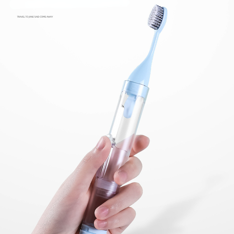 推荐1PC Portable Folding Toothbrush Travel Toothbrush Set Cr - 图3