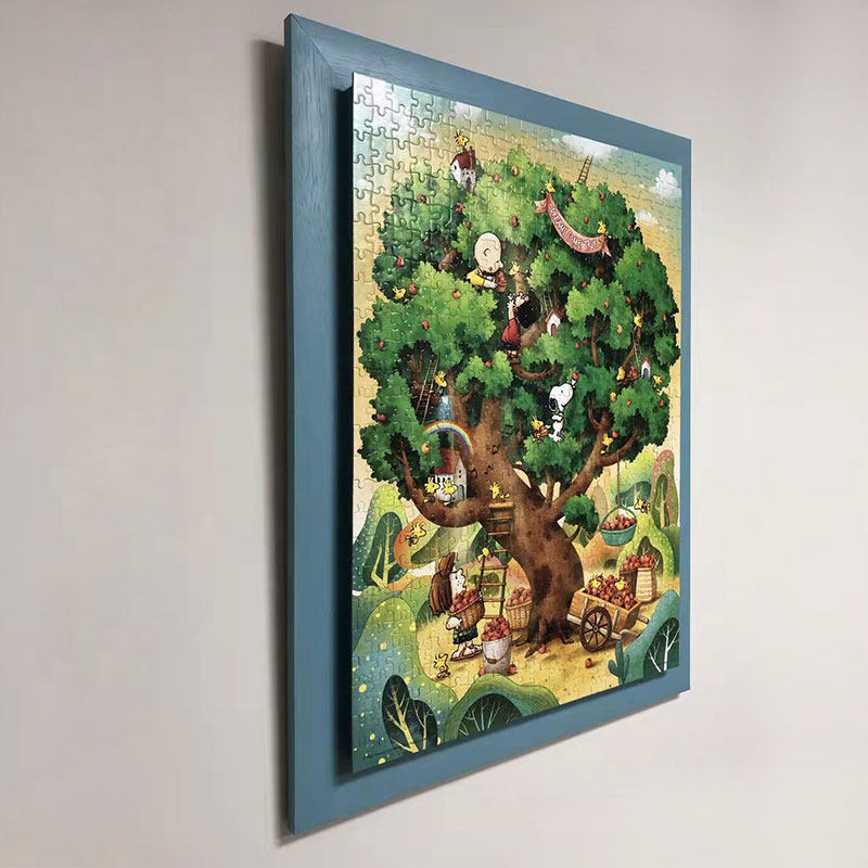 实木1000片拼图框50*75立体悬浮画框定制长方S形相框挂墙现代简约,淘宝优惠券,粉丝福利购,淘宝优惠卷