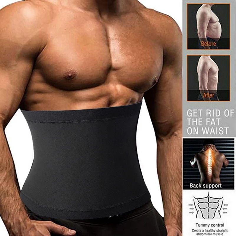 极速Sauna Waist Trimmer Belly Wrap Workout Sport Sweat Band - 图1