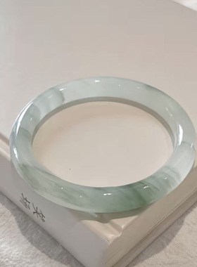 水墨丹青女手镯古风配饰贵妃镯闺蜜手镯圆条叮当镯