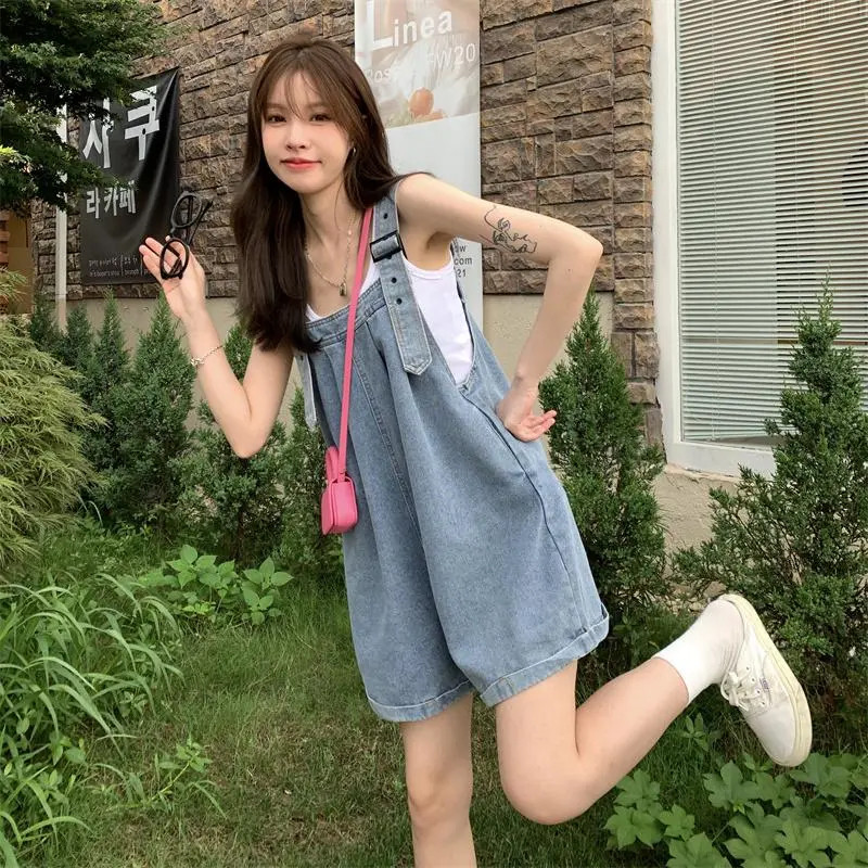 孕妇装套装夏季时尚牛仔背带裤宽松网红外穿阔腿裤夏装孕妇两件套,淘宝优惠券,粉丝福利购,淘宝优惠卷