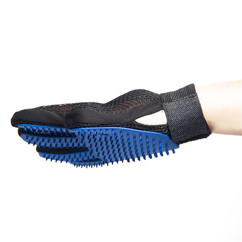 Dog Pet Grooming Glove Sdlicone CiFts Brush Comb Deshediang - 图2