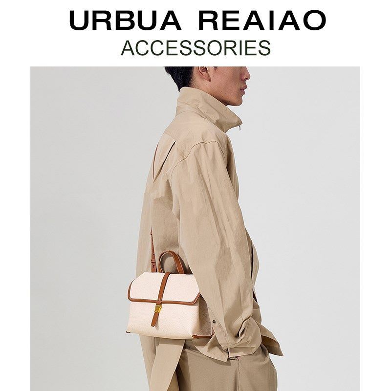 小众设计随游牛仔邮差包女2024新款通勤帆布小挎包撞色单肩斜挎包,淘宝优惠券,粉丝福利购,淘宝优惠卷