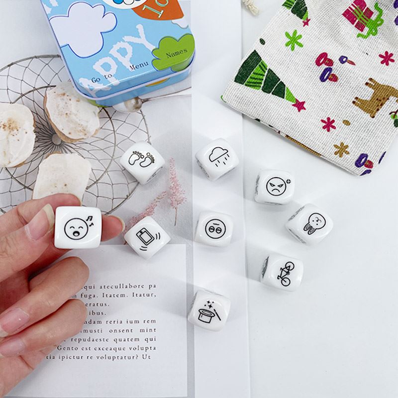 厂家Story Dice Puzzle Board Game Telling Story Metal Boxes F - 图3