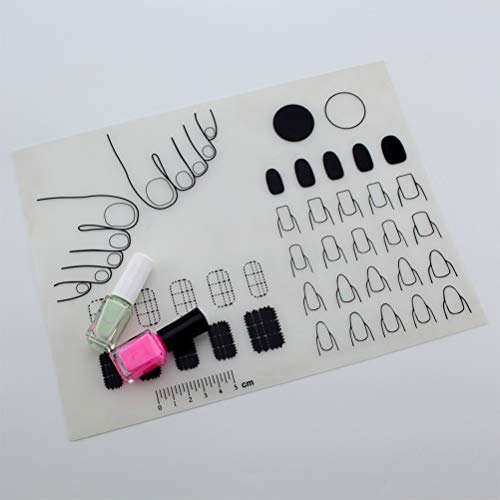 推荐Nail Art Stamping Mat Silicone Workspace Stamping Plate - 图1