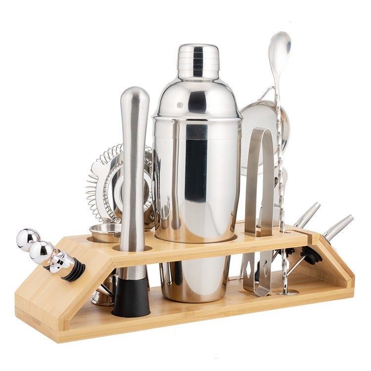 速发Stainless steel wine mixer set cocktail mixing tool shak - 图0