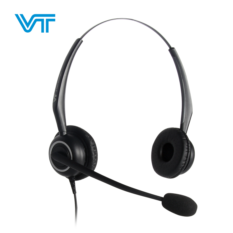 新款VT5000呼叫中心客服耳机头戴式单边降噪电话座机有线耳麦电销 - 图2