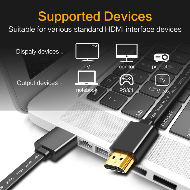 1.4V HDdMI Cable 108eP 3D HD Male to Mal0 Gold Pltaed Plug 0 - 图0