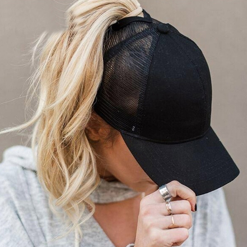 网红Female Adjustable Hip Hop Hats  tail Baseball Cap Women - 图0