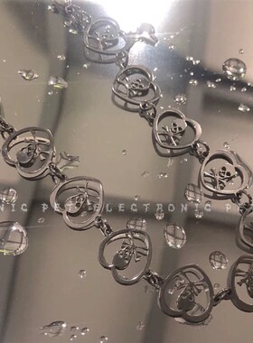 欧美ins风f原宿嘻哈暗黑朋克风项圈颈链链朋克个性骷髅头钛钢项链