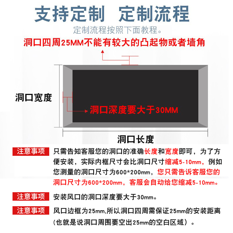 加长中央空调出回风口百叶格栅方形新风系统定制送风通排进风吊顶-图1