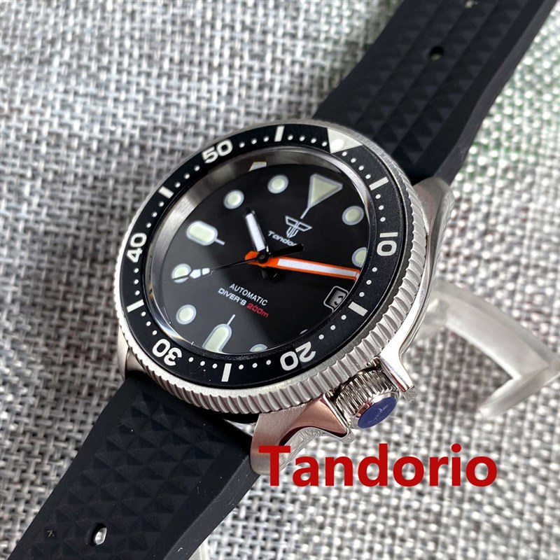 速发37mm Tandorio 200M Diving Japan NH35A 120 Click Sapphire - 图2