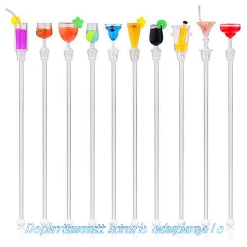 新品10PcS Mixed Bar PuddLer MuddLer Stirring LadLe Stirrer S - 图1