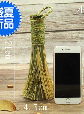 现货竹制品手工竹编竹p刷子铁x锅刷子复古老式刷把 洗蒸笼筲箕簸