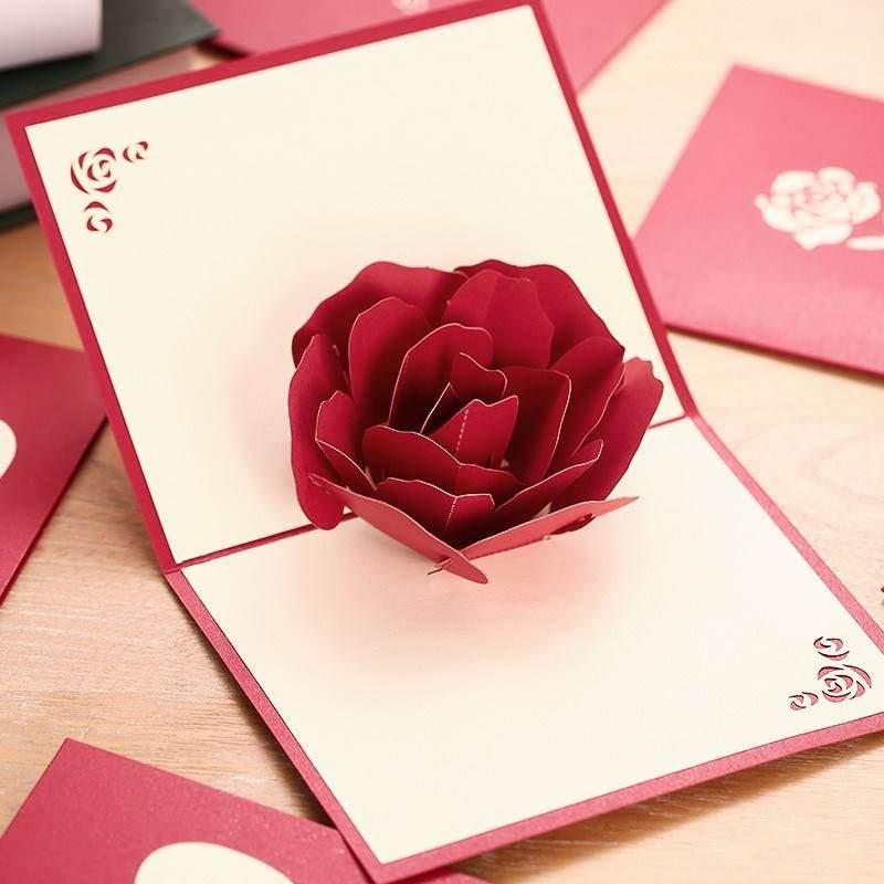 速发Anniversary greeting card 3D stereo Greeting Card-图0