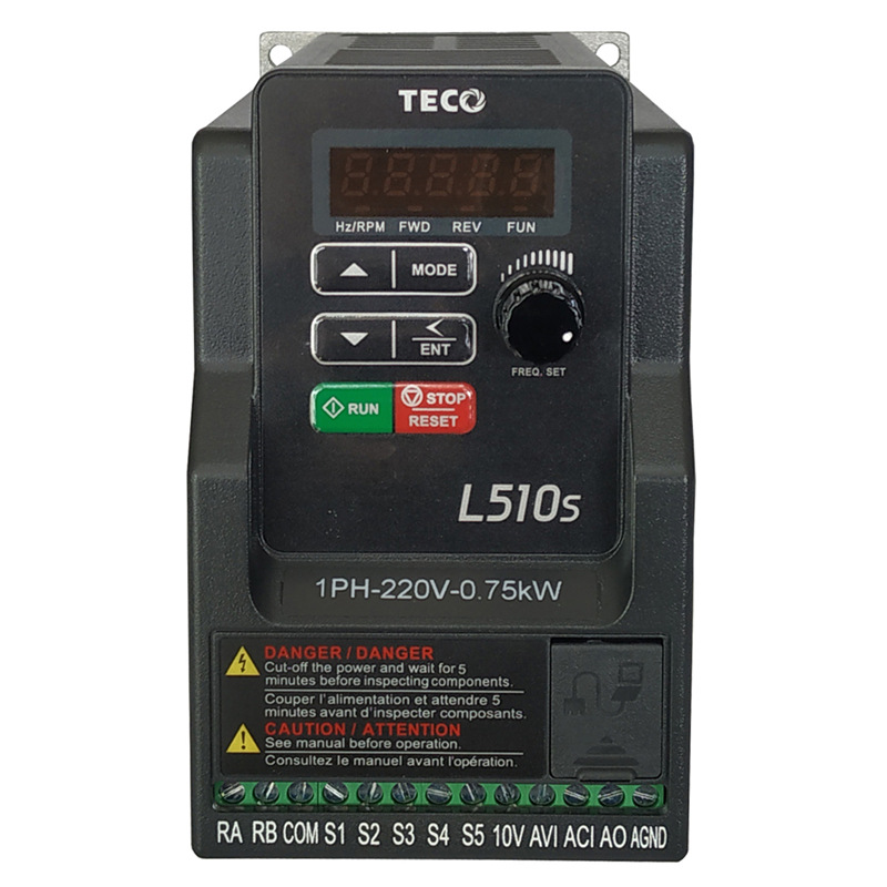 推荐TECO东元台安变频器L510-2P5/201/0.4/0.75KW220V 东元变频器 - 图0