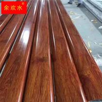 Stainless steel thermal transfer wood grain square pipe 40X40 50X50 60X60 80X80 80X80 red wood grain square steel pipe