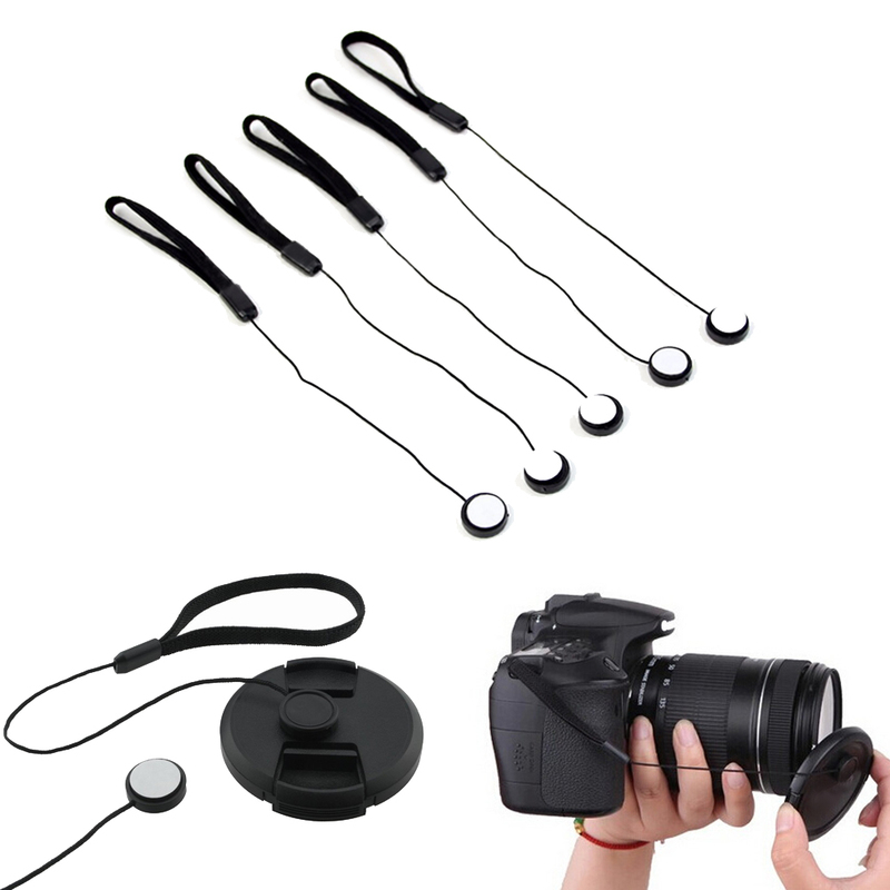 推荐5pcs/lots  DSLR Lens Cover Cap Holder Keeper Strap Cord - 图0