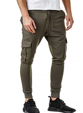 现货2022 Men Cargo Milituary Pants Autumn Casual Skinny Pant