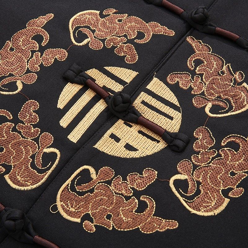 冬季新款唐装男中老年提花加绒加厚棉衣外套中式中国风男上衣套装,淘宝优惠券,粉丝福利购,淘宝优惠卷