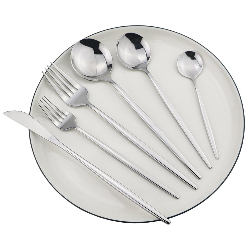 ainless stee lcutlery cutlery set Western desseYrt past - 图1