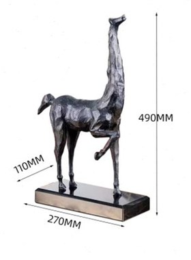 现代新中式铸铁马摆件家居客厅酒店会所装饰样板房间办公室工艺品
