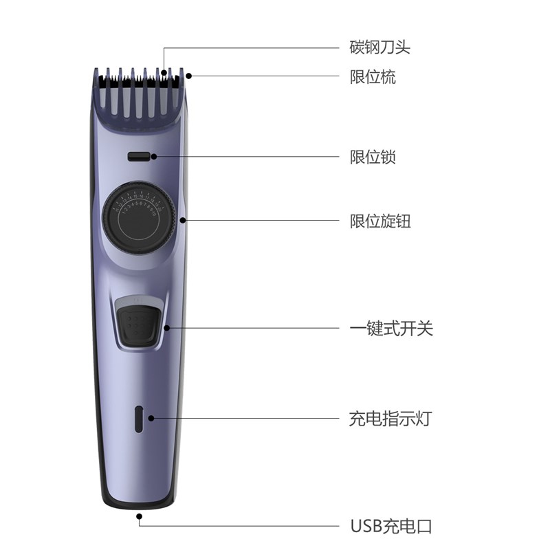 推荐电动胡须造型器修鬓角留胡须子工具可调长度剃须刀修胡子修剪-图1