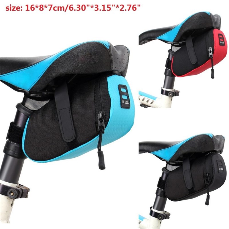 Road Bike Saddle Bag Seatpost Bags for Bicycles Portable Wat-图0