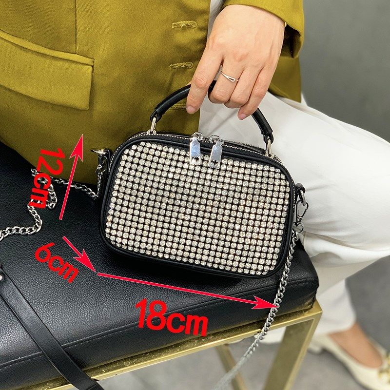 水钻手机包夏休闲方形小包2022新款时尚洋气满钻斜挎包镶钻手提包,淘宝优惠券,粉丝福利购,淘宝优惠卷