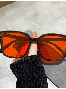 新品retro Square Sunglassesw for Women Oversized glasses eye