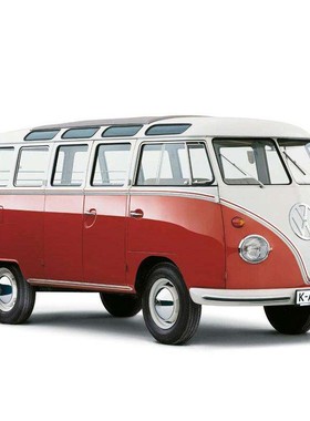 复古大众T1巴士餐车大型美陈商z场售卖车商用活动展示模型摄影道