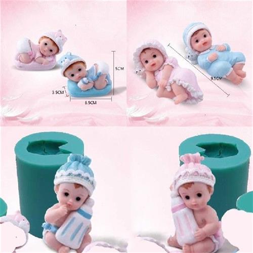 Baby Modei Silicone Moldx Little Boy Girl Modellng Res-图0