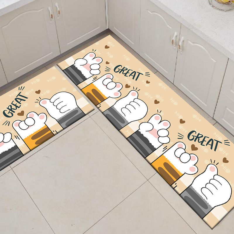 推荐Oil proof washable kitchen floor mat Nordic style厨房地 - 图1